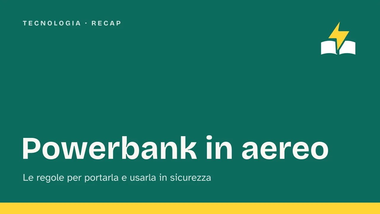 Slide 1 della presentazione su Powerbank in aereo: Powerbank in aereo