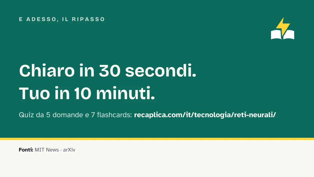 Slide 17 della presentazione su Le reti neurali: E adesso, il ripasso