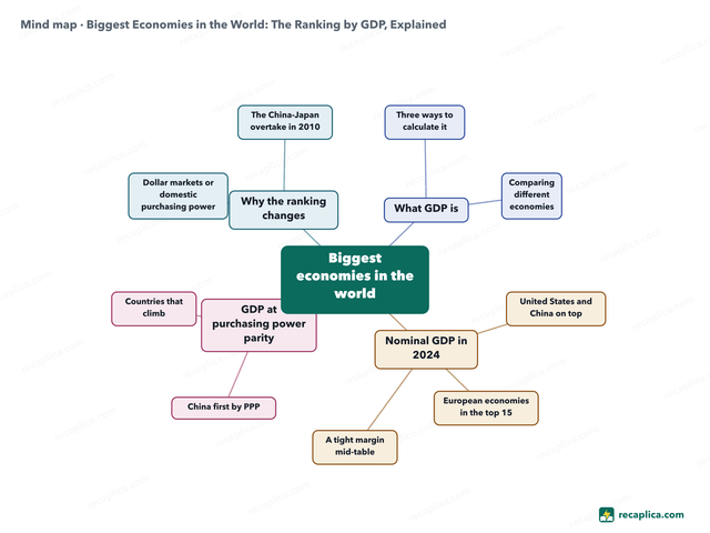 Mind map: Biggest Economies in the World