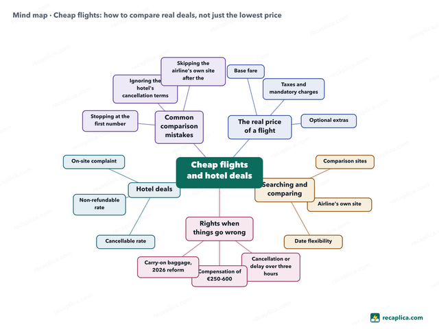Mind map: Cheap flights