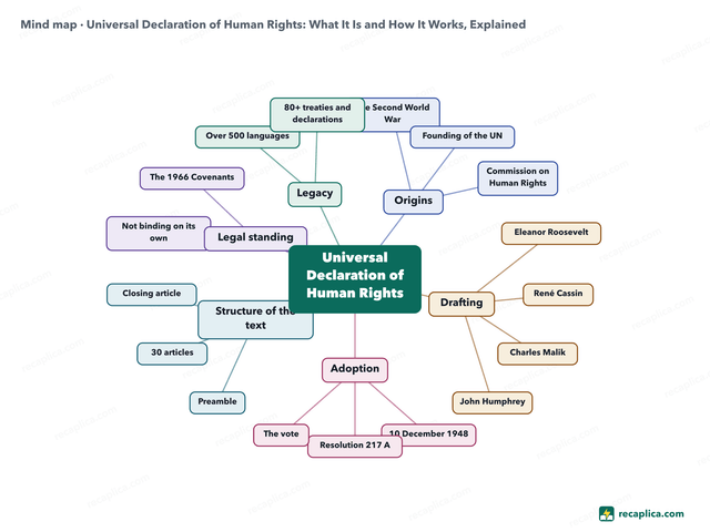 Mind map: Universal Declaration of Human Rights