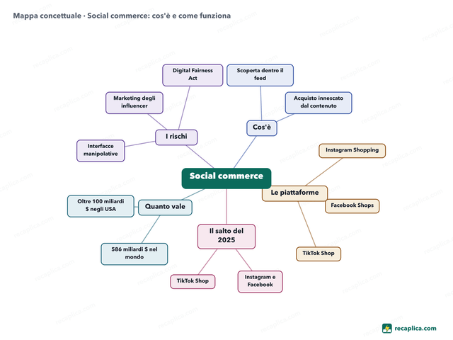 Mappa concettuale: Social commerce